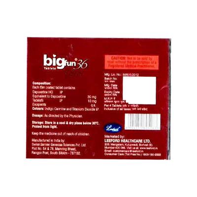 BIGFUN 36 GOLD Tablet 4's - Impotence/Erectile Dysfunction (Ed)