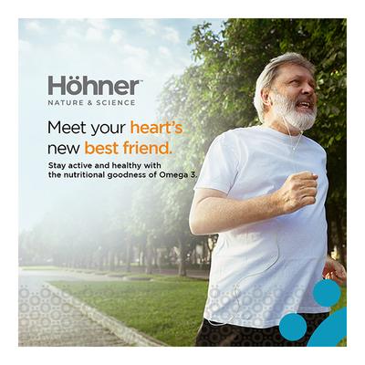 Hohner Omega 3 EPA & DHA Softgel Capsule 60's - Omega Fish Oil Fatty Acids