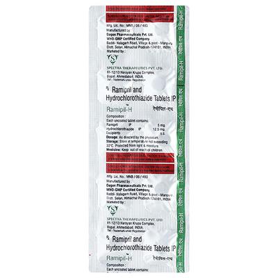 RAMIPIL H Tablet 10's - Hypertension-ACE