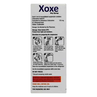 Xoxe 125mg Dry Syrup 30ml - Bacterial Infections-Cep