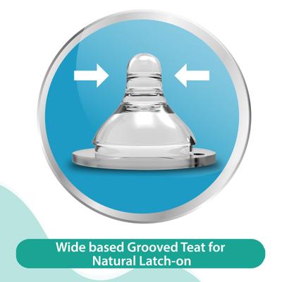 LuvLap Natura Flo Wide Neck Nipple - Variable Flow (X) 1's - Pacifiers & Teethers