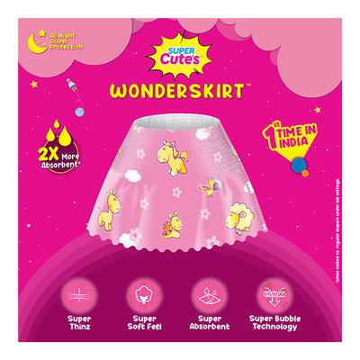 Super Cute's WonderSkirt Pull-up Skirt Diaper - (L) (8 - 14 kg) (Pack of 20 x 2's) - Diapers & Wipes