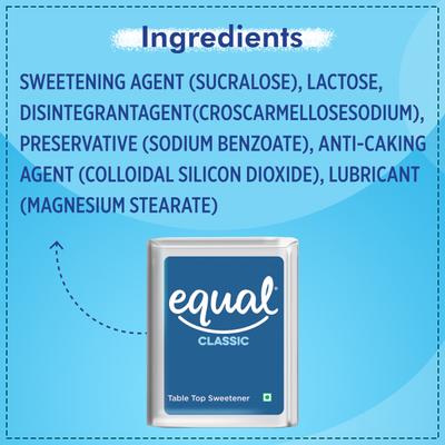 Equal Classic Sweetener Tablet (Pack of 6 x 300's) 1's - Sweeteners