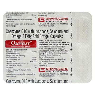 QUVAST Softgel Capsule 10's - Supplements-Sup