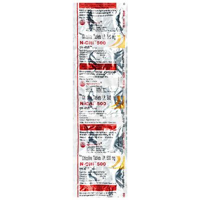 N Citi 500mg Tablet 10'S - Alzheimer-Neu