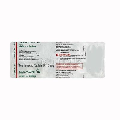 Glemont 10mg Tablet 10'S - Asthma/COPD-Ast