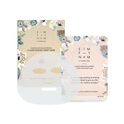 Simply Nam Biocellulose 3 layer Sheet Mask 30gm - Sheet Masks