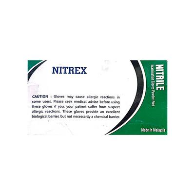 Nitrex Powder Free Examination Gloves (M) 100's - Gloves - S