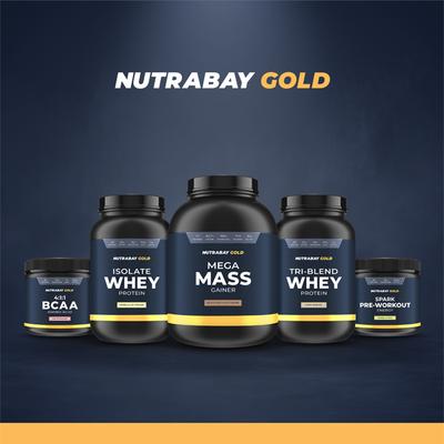 Nutrabay Gold Isolate Whey Protein Powder - Vanilla Ice Cream Flavour 500 gm - Whey Proteins