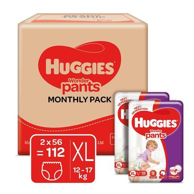 Huggies Wonder Diaper Pants (XL) (Pack of 2 x 56's) - Diapers & Wipes