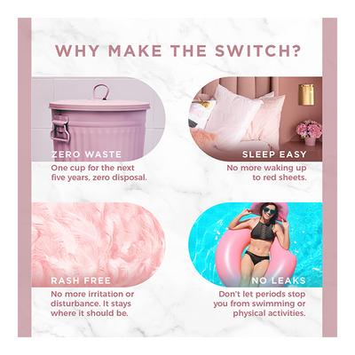 Pee Safe Reusable Menstrual Cup - (Small) - Menstrual Cups