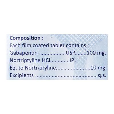 GAPITAS NT 100 Tablet 10's - Neuropathic Pain-Dru