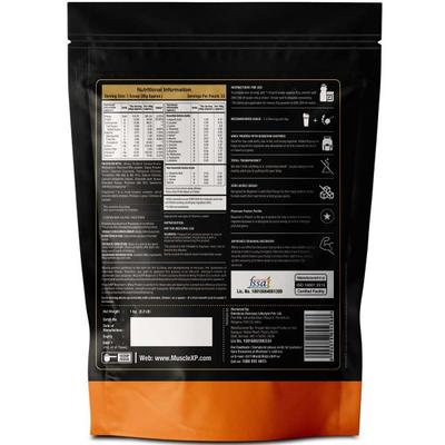 MuscleXP Beginner's Whey Protein Powder - Double Chocolate 1 kg - Workout Essentials
