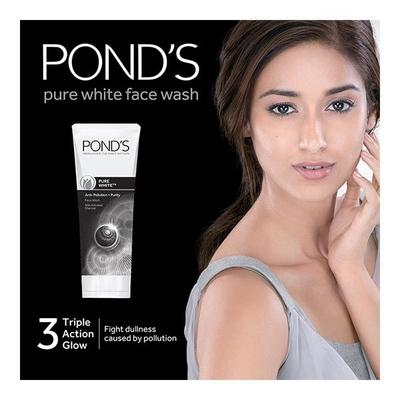 POND'S Pure White Anti Pollution Face Wash 50 gm - Face Wash & Cleansers