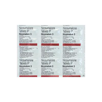 NICOMALOM 3 Tablet 30's - Blood Clot-Ant