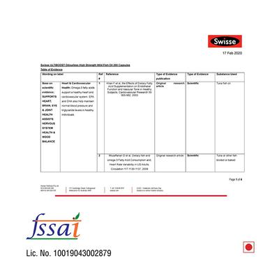 Swisse Ultiboost Odourless High Strength Wild Fish Oil 1500 mg Capsule 60's - Omega Fish Oil Fatty Acids