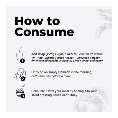 Wellbeing Nutrition Organic Himalayan Apple Cider Vinegar 500 ml - Apple Cider Vinegar - Acv