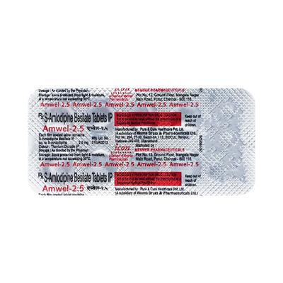 Amwel 2.5mg Tablet 10'S - Hypertension-Cal