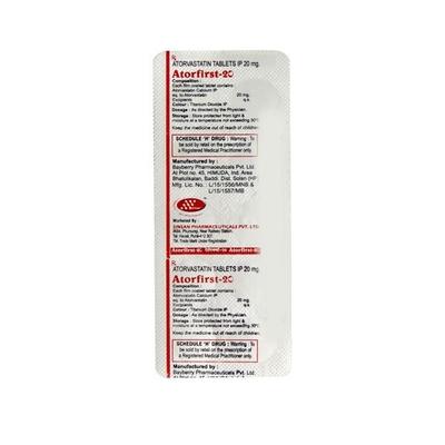 Atorfirst 20mg Tablet 10'S - High Cholesterol-Dys