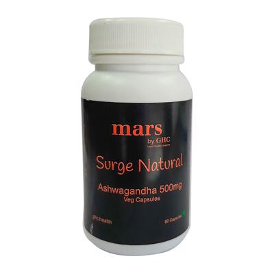 Mars Surge Natural Ashwagandha 500 mg Veg Capsule 60's - Sexual Care