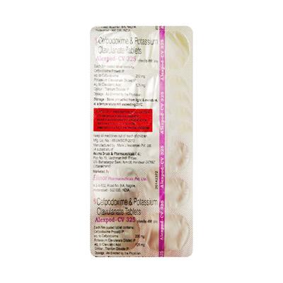 ALEXPOD CV 325 Tablet 10's - Bacterial Infections-Cep