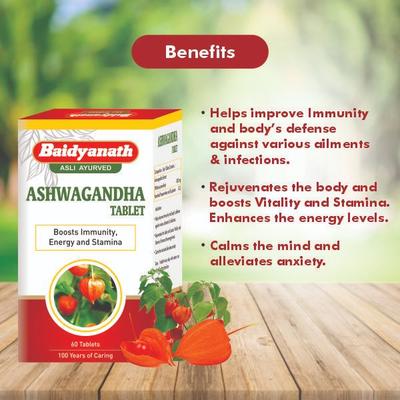 Baidyanath Ashwagandha Tablet 60's - Ashwagandha
