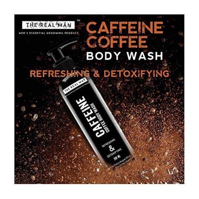 The Real Man Caffeine Coffee Refreshing & Detoxifying Body Wash 200 ml - Shower Gels & Body Wash