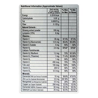 Lycolyfe Red Capsule 10'S - Supplements-Vam