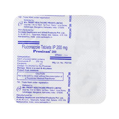 PROSICAN 200 Tablet 4's - Fungal Infections-Anf