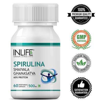 INLIFE Spirulina Capsules 60's - Vital Health