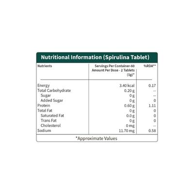 Neuherbs Spirulina Tablets 120's - Herbal Dietary Supplement