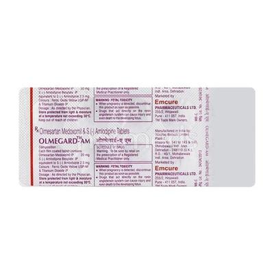 Olmegard AM Tablet 10'S - Hypertension-Ang