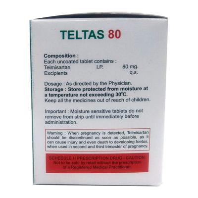 TELTAS 80 Tablet 15's - Hypertension-Ang