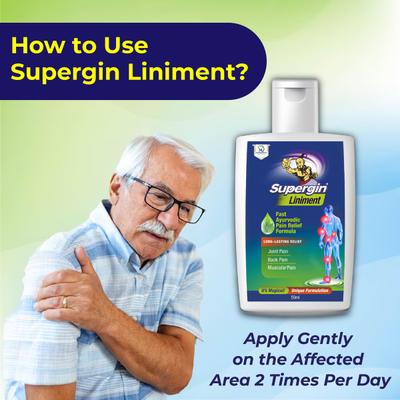 Medopharm Supergin Ayurvedic Pain Relief Liniment 50 ml - Pain Relief Oil
