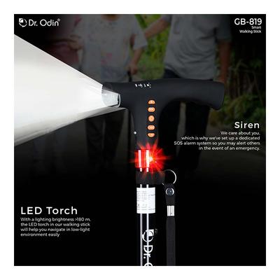 Dr. Odin Smart - Foldable Walking Stick (GB-819) - Walker & Walking Stick