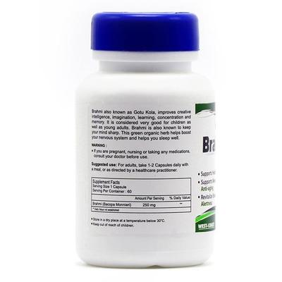 HealthVit Brahmivit Brahmi Powder 250 mg Capsule 60's - Speciality Medicines