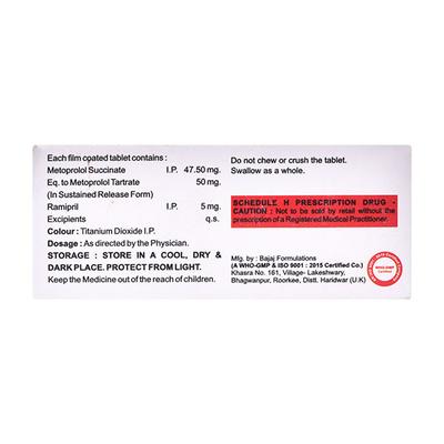 METOHEAL XL R 50mg Tablet 10's - Hypertension-Bet