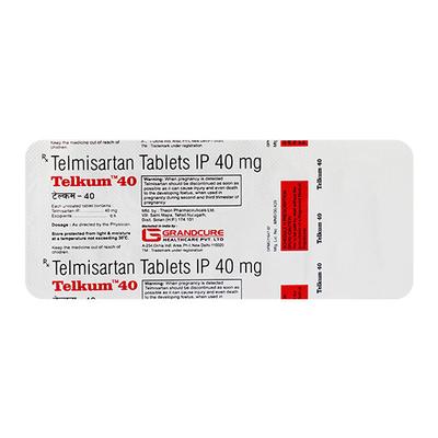 TELKUM 40 Tablet 10's - Hypertension-Ang