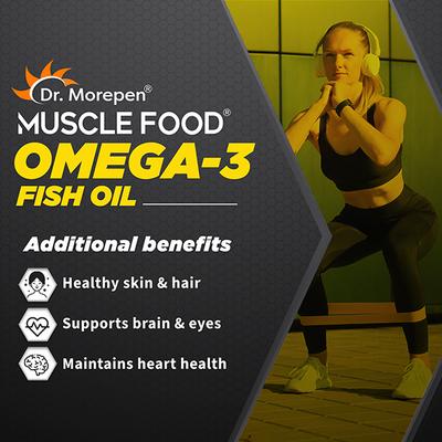 Dr. Morepen Muscle Food Omega 3 Fish Oil Softgel 60's - Omega Fish Oil Fatty Acids