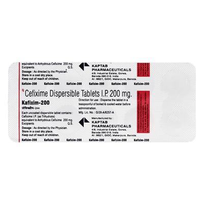 KAFIXIM 200 Tablet 10's - Bacterial Infections-Cep