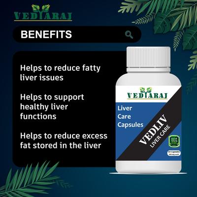 Vedyaraj Vedliv Liver Care 500 mg Capsules 60's - Speciality Medicines
