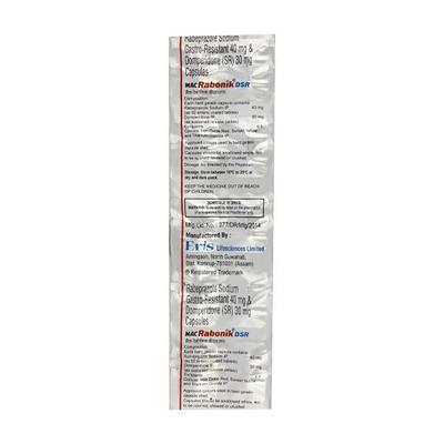 MAC Rabonik DSR Capsule 10'S - Ulcer/Reflux/Flatulence-Aaa