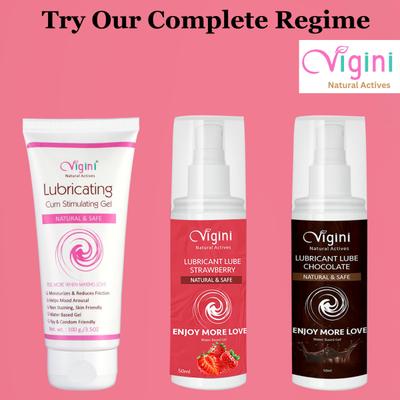 Vigini Lubricant Lube Water Based Gel - Strawberry 50 ml - Flavoured Lubes