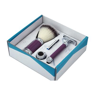 Pearl Razor & Brush Set - Purple - Shavers