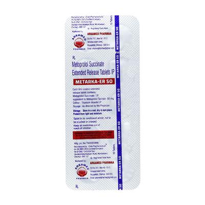 METARKA ER 50mg Tablet 10's - Hypertension-Bet