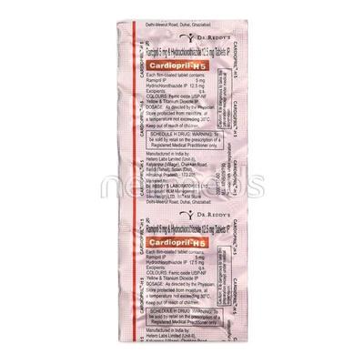 Cardiopril H 5mg Tablet 10'S - Hypertension-ACE