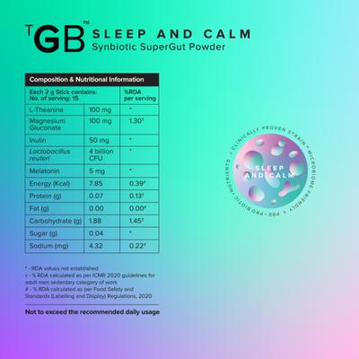 The Good Bug Sleep and Calm 2gm Sachet 15's - Daily Health Drinks