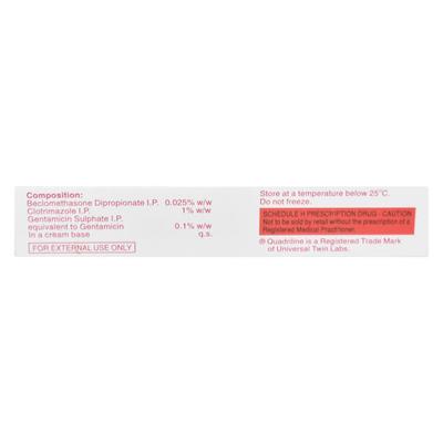 Quadriline + Cream 15gm - Skin Infections-Toc