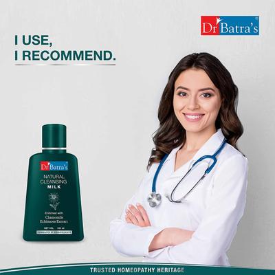 Dr Batra's Natural Cleansing Milk - Echinacea & Chamomile 100 ml - Lotions & Creams