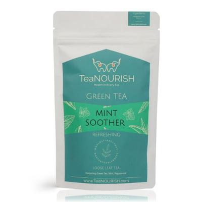 TeaNOURISH Mint Soother Green Tea 100 gm - Teas